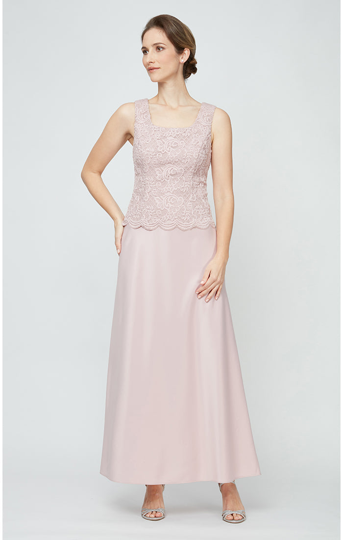 Petite Bethany Glitter Lace Jacket Dress