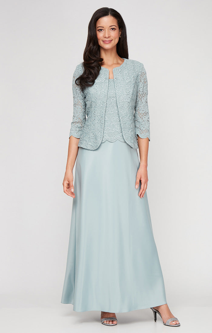 Petite Bethany Glitter Lace Jacket Dress