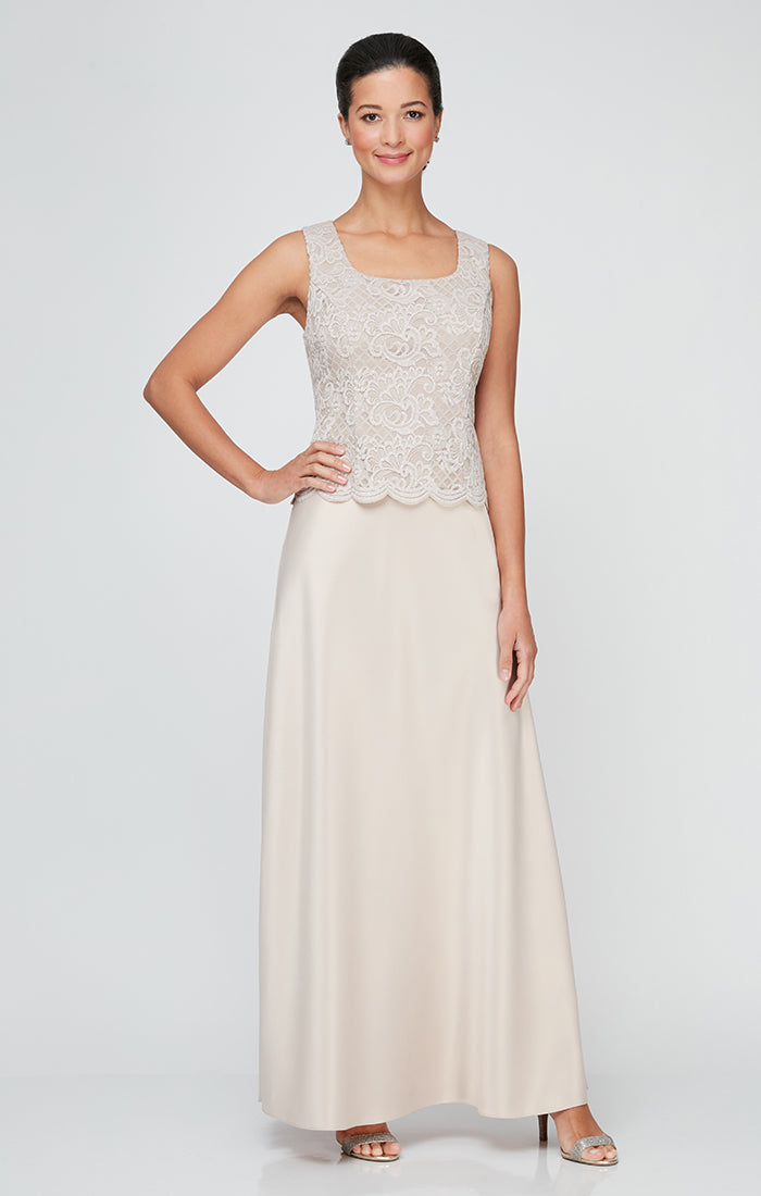 Petite Bethany Glitter Lace Jacket Dress