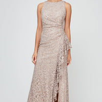 Elaine Sleeveless Lace Gown