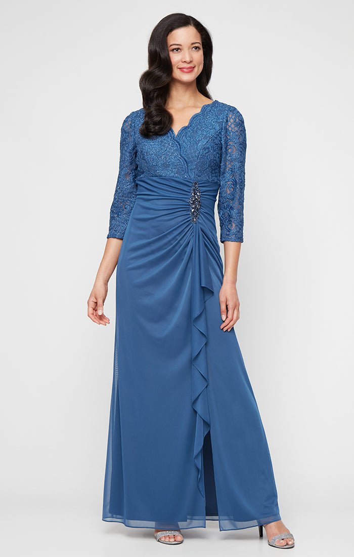 Plus Victoria Empire Waist Gown