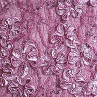 Midi Lace Soutache Dress with Sweetheart Neckline