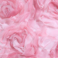 Sleeveless Midi Tulle Rosette A-Line Dress Dress with V-Neckline