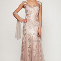 Emily Embroidered Fit and Flare Dress