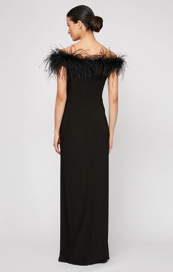 Gianna Off-the-Shoulder Jersey Gown