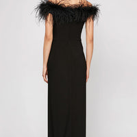 Gianna Off-the-Shoulder Jersey Gown