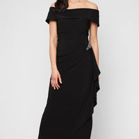 Nora Off-the-Shoulder Matte Jersey Dress
