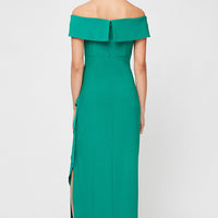 Nora Off-the-Shoulder Matte Jersey Dress