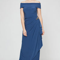 Nora Off-the-Shoulder Matte Jersey Dress