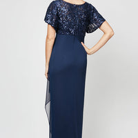 Irene Embroidered Sequin Gown