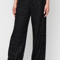 Sequin Lace Wide Leg Pant