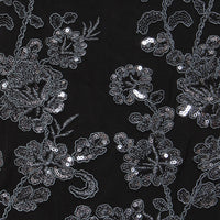 Plus 3/4 Sleeve Embroidered Twinset with Scoop Neck Tank, Open Jacket and Scallop Detail