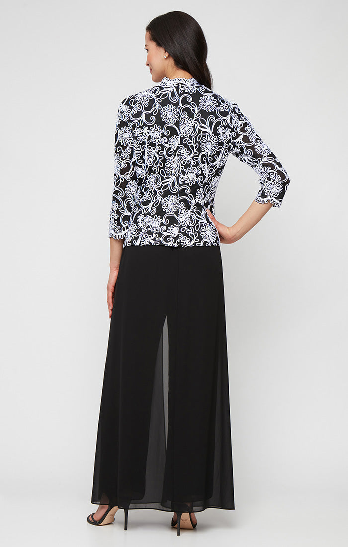 Plus Skirt/Pant Combination Bottom with Foldover Panel