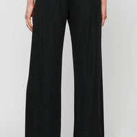 Straight Leg Metallic Knit Pant