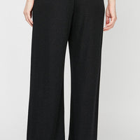 Petite Straight Leg Metallic Knit Pant