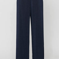 Petite Straight Leg Metallic Knit Pant