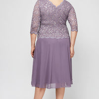 Plus Bella Sequin Lace Dress