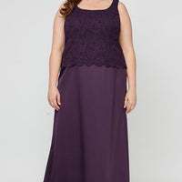 Plus Bethany Glitter Lace Jacket Dress