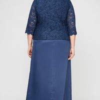 Plus Bethany Glitter Lace Jacket Dress
