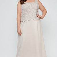 Plus Bethany Glitter Lace Jacket Dress