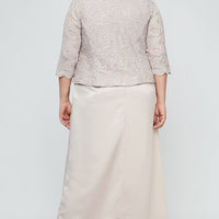Plus Bethany Glitter Lace Jacket Dress