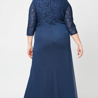 Plus Victoria Empire Waist Gown