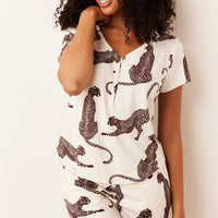 Nadia Cloud Jersey PJ Set in Vinyasa