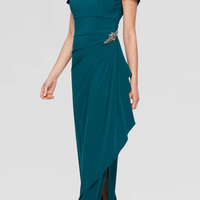 Plus - Nora Off-the-Shoulder Matte Jersey Dress