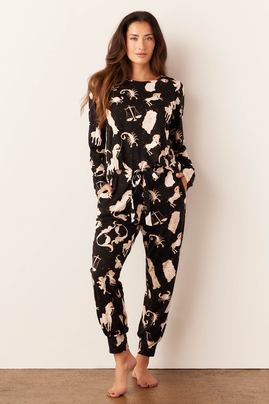 Shari Cloud Jersey PJ Set in Zodiac