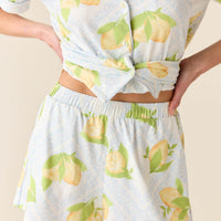 Maren Cloud Jersey PJ Set in Lemon Spritz
