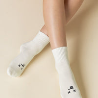 Mixed Emotions Crew Socks - Dead Face