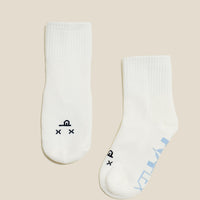 Mixed Emotions Crew Socks - Dead Face