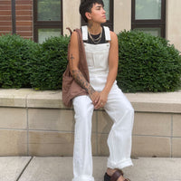 Aura Overalls White