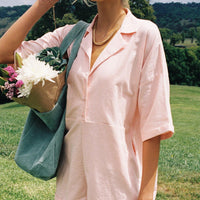 Sinclair Romper Pink
