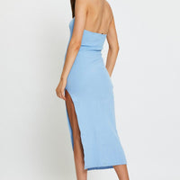 Blue Midi Dress Knit