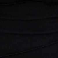 Black Ribbed Bodycon Midi Dress