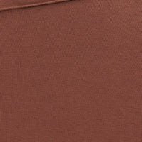 Brown Ribbed Bodycon Midi Dress
