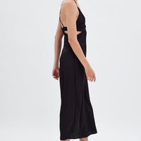 Black Cutout Midi Dress