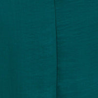 Green Midi Dress Short Sleeve Tie Back Satin