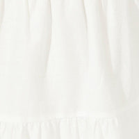 White Midi Dress Sleeveless Tiered