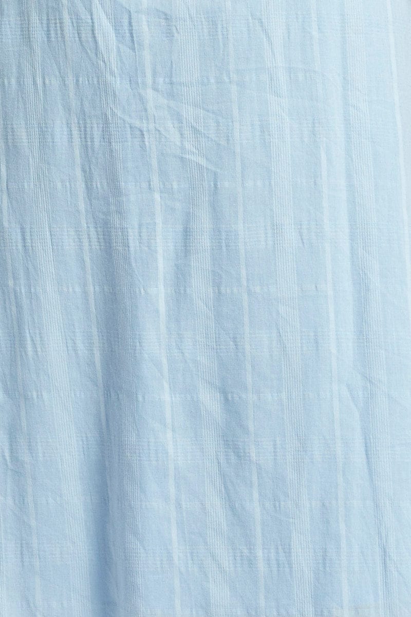 Blue Midi Dress Sleeveless