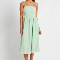Green Midi Dress Sleeveless