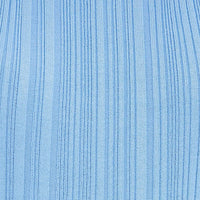 Blue Midi Dress Turtle Neck Bodycon Knitted Rib