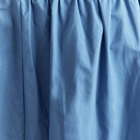Blue Maxi Dress V-Neck Sleeveless Poplin