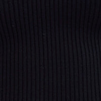Black Midi Dress Long Sleeve Sweetheart Contrast Bind