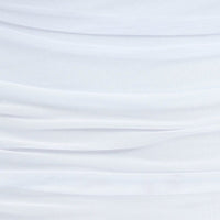 White Midi Dress Long Sleeve Square Neck Ruched Bodycon