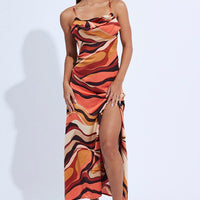 Print Midi Dress