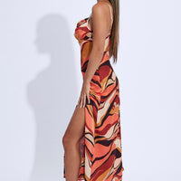 Print Midi Dress
