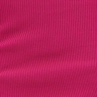 Pink Midi Dress High Neck Knit