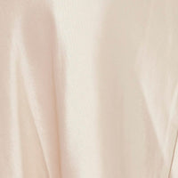 Beige Midi Dress Sleeveless Cowl Neck Satin Slip Lace
